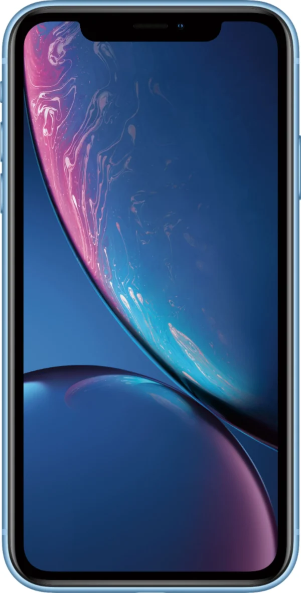 Unlocked Used iPhone XR 128GB Blue Smartphone - Face ID, Wireless Charging, iOS 12 with Memoji