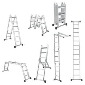 1. Step Ladders   2. Extension Ladders   3. Multipurpose Ladders   4. Telescoping Ladders   5. Platform Ladders   6. Attic Ladders   7. Folding Ladders   8. Fixed Ladders   9. Mobile Scaffolding   10. Suspended Scaffolding   11. Cantilever Scaffolding   12. Trestle Scaffolding   13. Single Scaffolding   14. Double Scaffolding   15. Steel Scaffolding   16. Patented Scaffolding   17. Ladder Jacks   18. Scaffolding Planks   19. Guardrails   20. Outriggers   21. Casters   22. Scaffold Brackets   23. Base Plates   24. Toe Boards   25. Cross Braces   26. Scaffold Tubes   27. Scaffold Couplers   28. Scaffolding Boards   29. Ladder Standoffs   30. Ladder Hooks