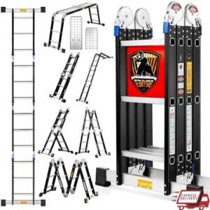 1. Step Ladders   2. Extension Ladders   3. Multipurpose Ladders   4. Telescoping Ladders   5. Platform Ladders   6. Attic Ladders   7. Folding Ladders   8. Fixed Ladders   9. Mobile Scaffolding   10. Suspended Scaffolding   11. Cantilever Scaffolding   12. Trestle Scaffolding   13. Single Scaffolding   14. Double Scaffolding   15. Steel Scaffolding   16. Patented Scaffolding   17. Ladder Jacks   18. Scaffolding Planks   19. Guardrails   20. Outriggers   21. Casters   22. Scaffold Brackets   23. Base Plates   24. Toe Boards   25. Cross Braces   26. Scaffold Tubes   27. Scaffold Couplers   28. Scaffolding Boards   29. Ladder Standoffs   30. Ladder Hooks