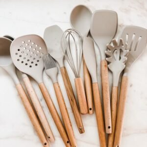 cooking utensils in Spain for sale, pots, pans, knives, cutting boards, stainers